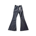 Black Bold Print Straight-Leg Jeans