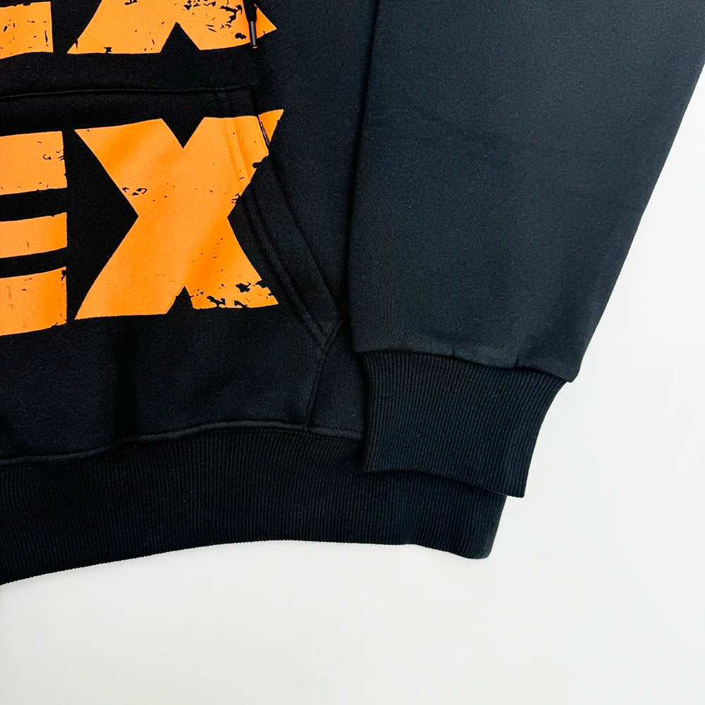 Black Life Bold Print Graphic Hoodie