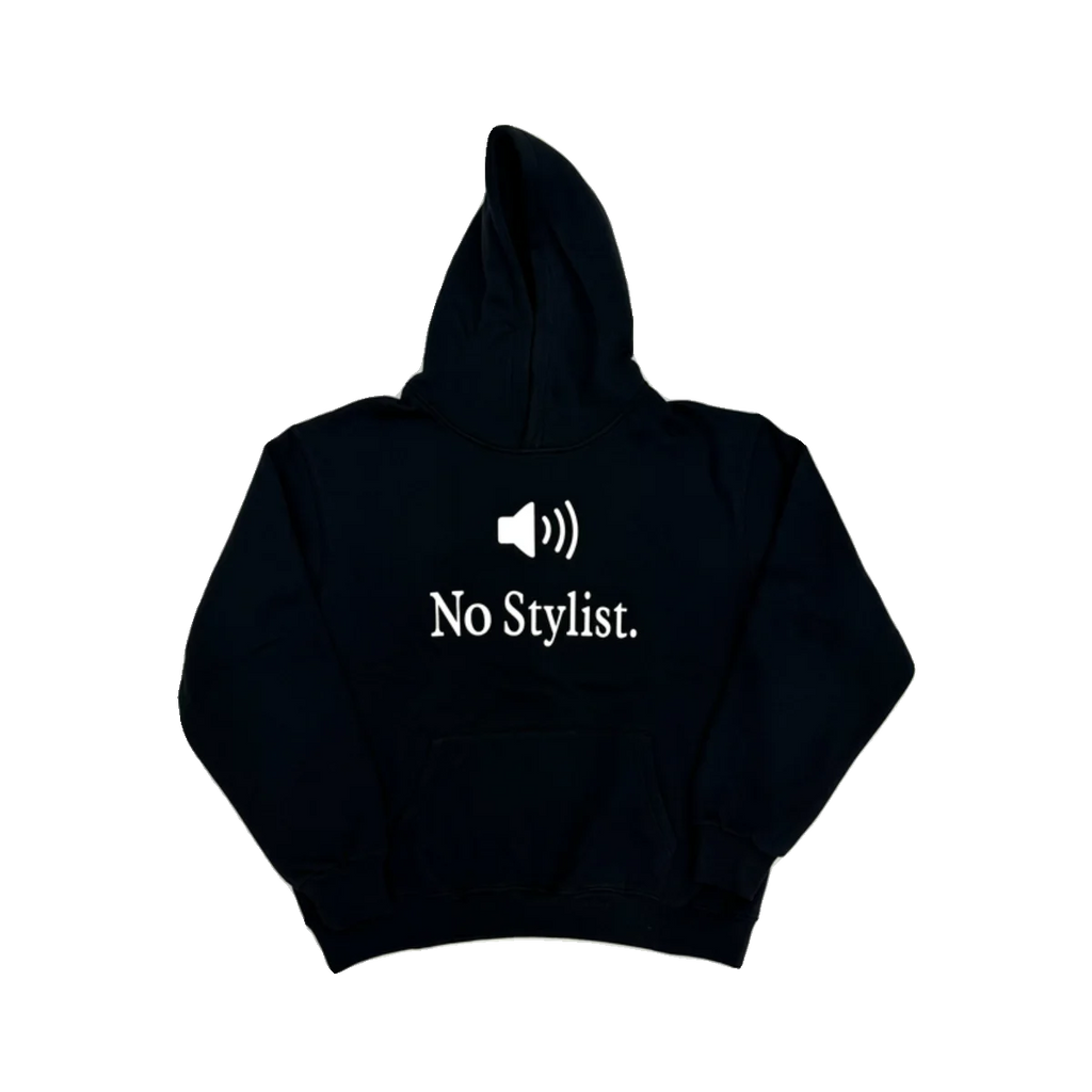 Black Distressed Graphic Hoodie