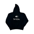 Black Distressed Graphic Hoodie