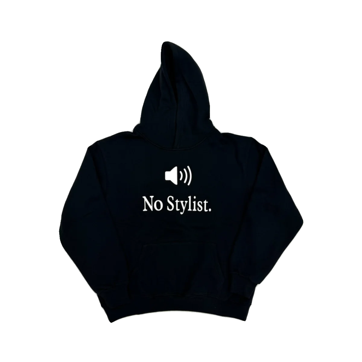 Black Nostylist Stylist Graphic Hoodie