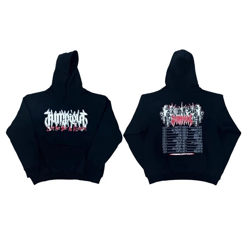 Black Jumpout Let Die Graphic Hoodie
