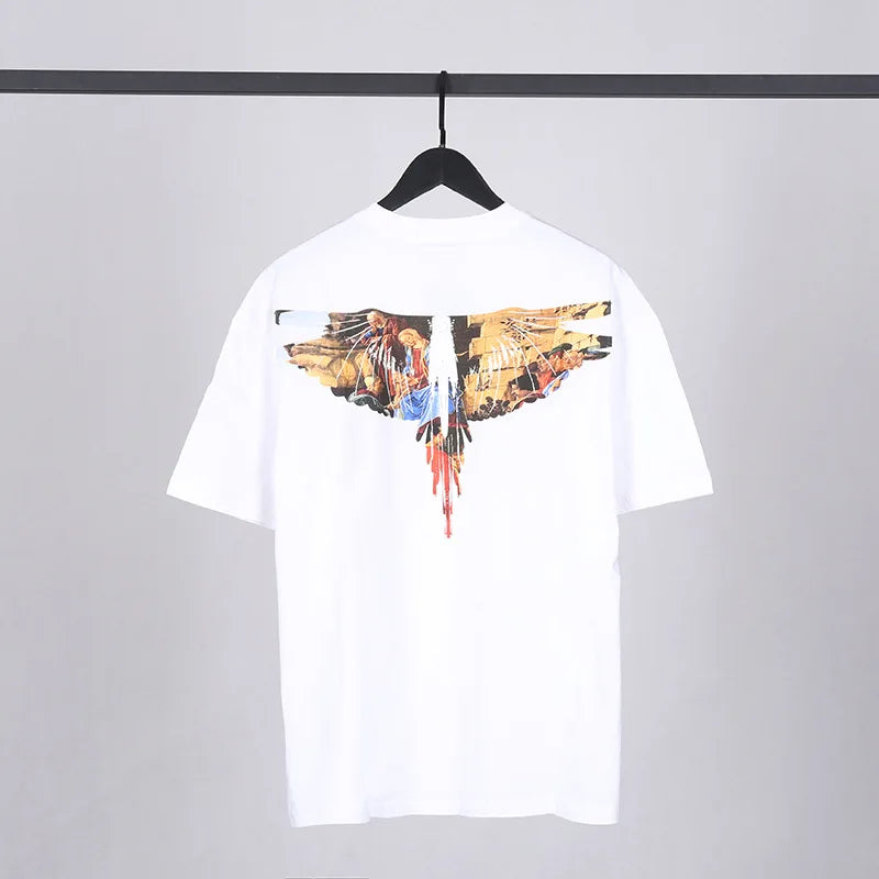 Black Wings Virgin Mary Graphic Tee