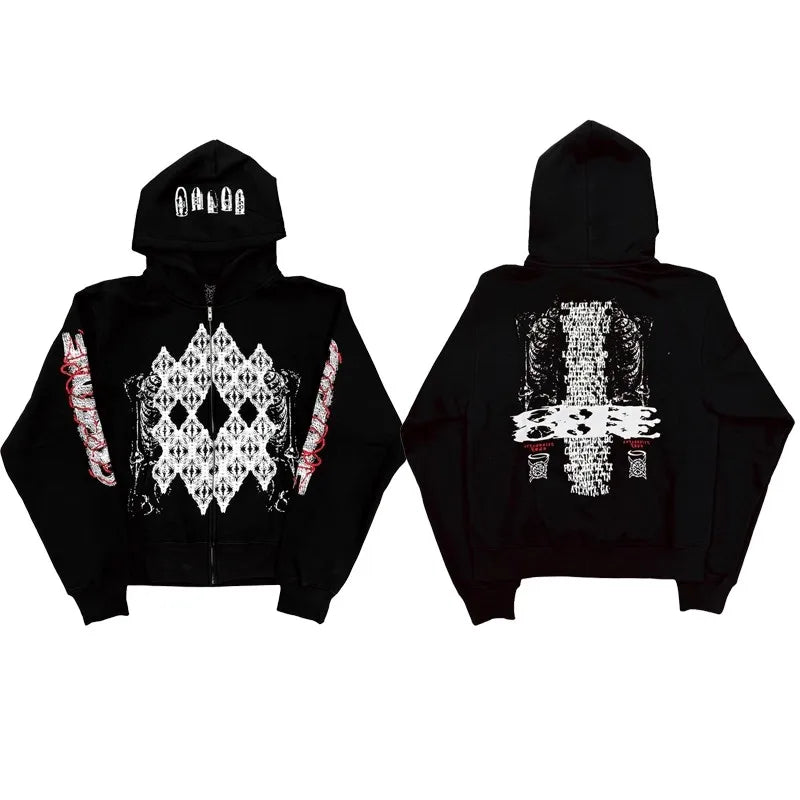 Black Bullet Graphic Hoodie