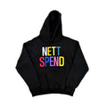 Black Hot Color Invert Graphic Hoodie