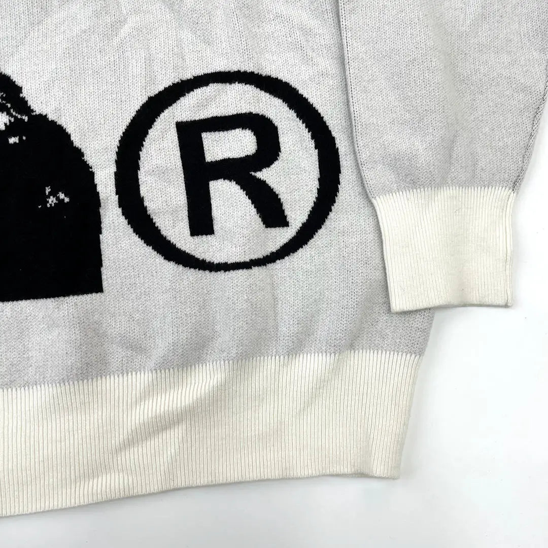 Navy Knit Plug Graphic Sweater