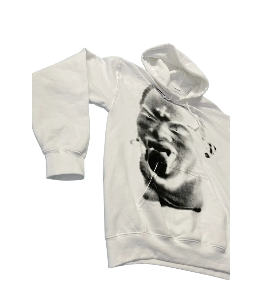 White Face Cat Graphic Hoodie