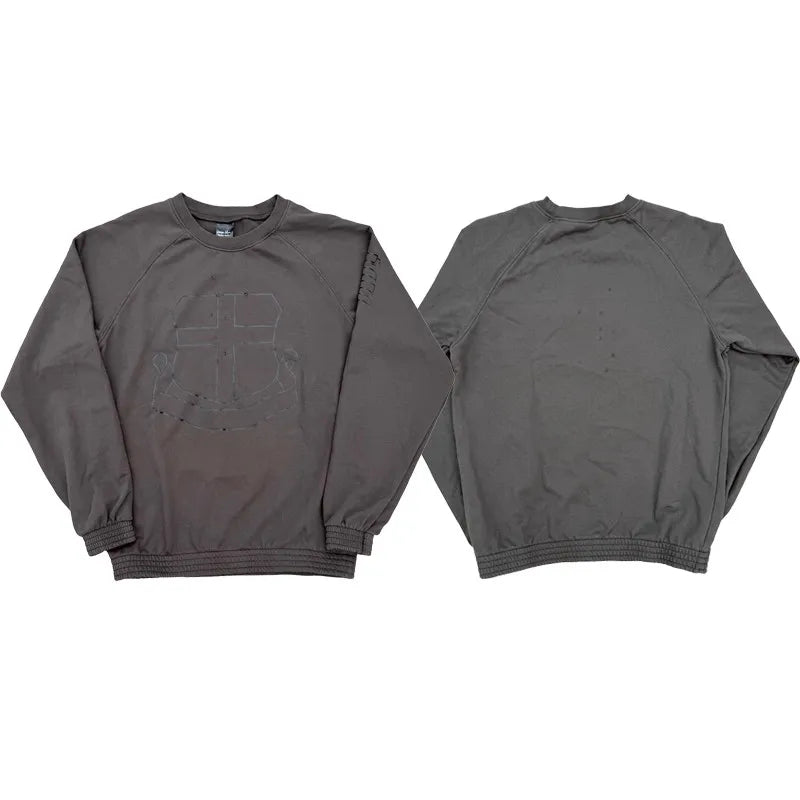Black Shield Emblem Graphic Hoodie