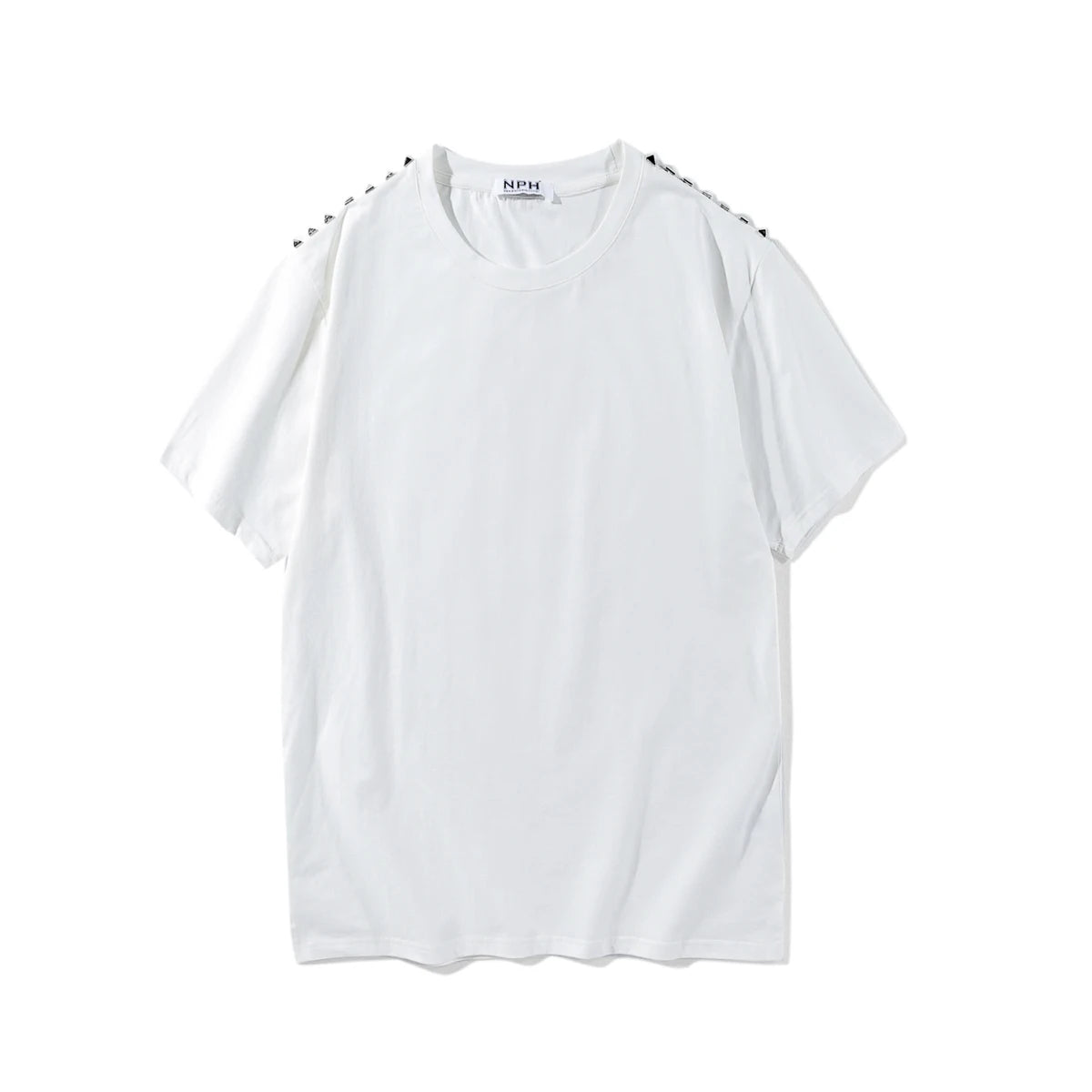 Black Metal Rivet Punky Graphic Tee