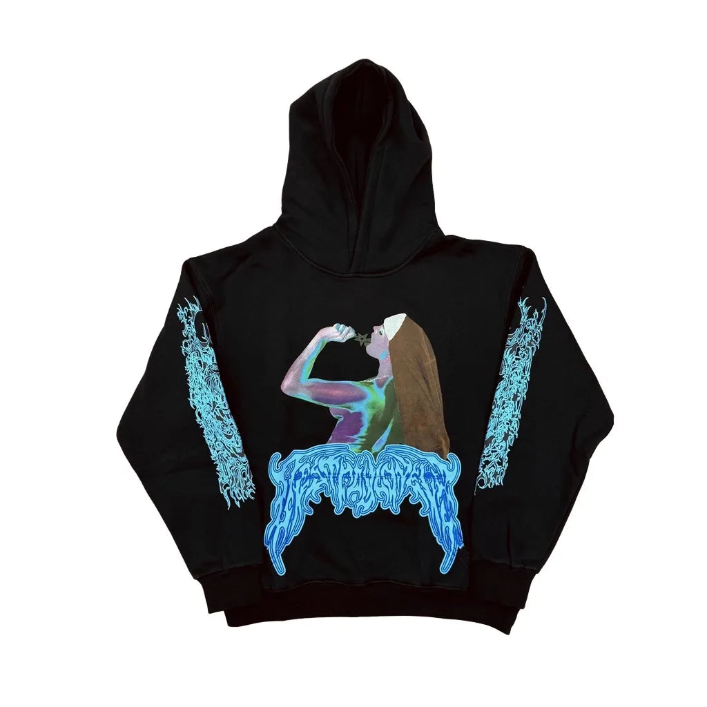 Black Nun Graphic Hoodie