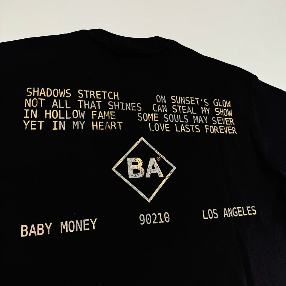 Black Babymoney Metal Graphic Tee