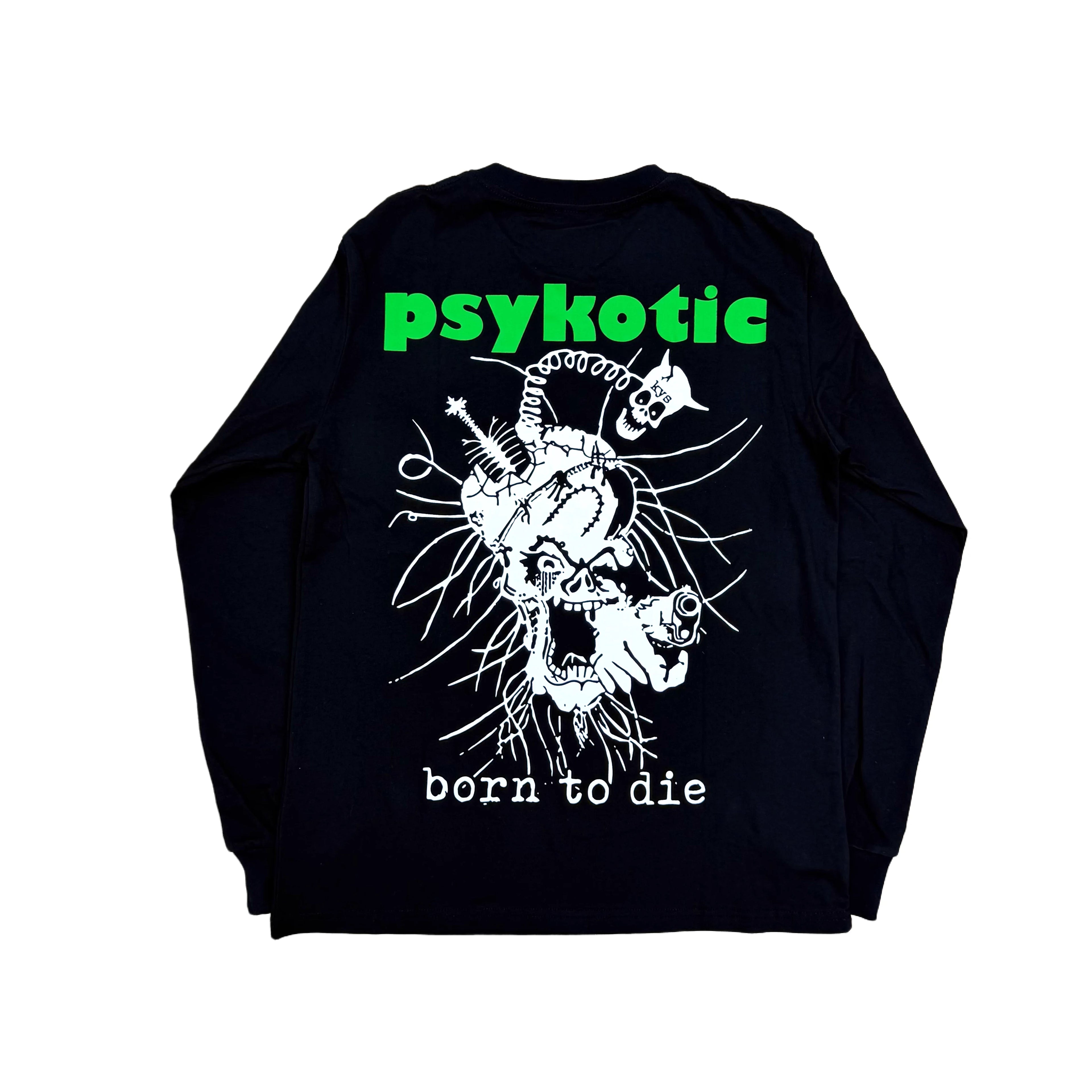 Black Dino Born Die Graphic Tee