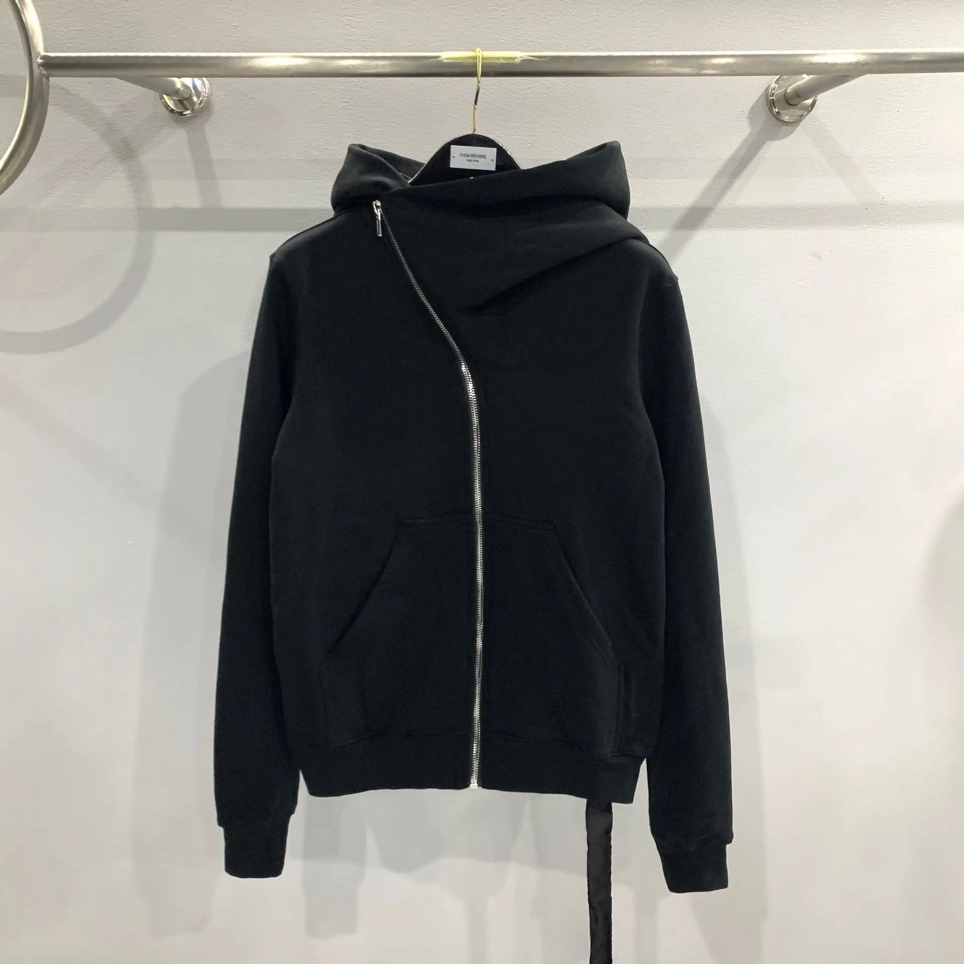 Beige Wizard Graphic Zip Hoodie
