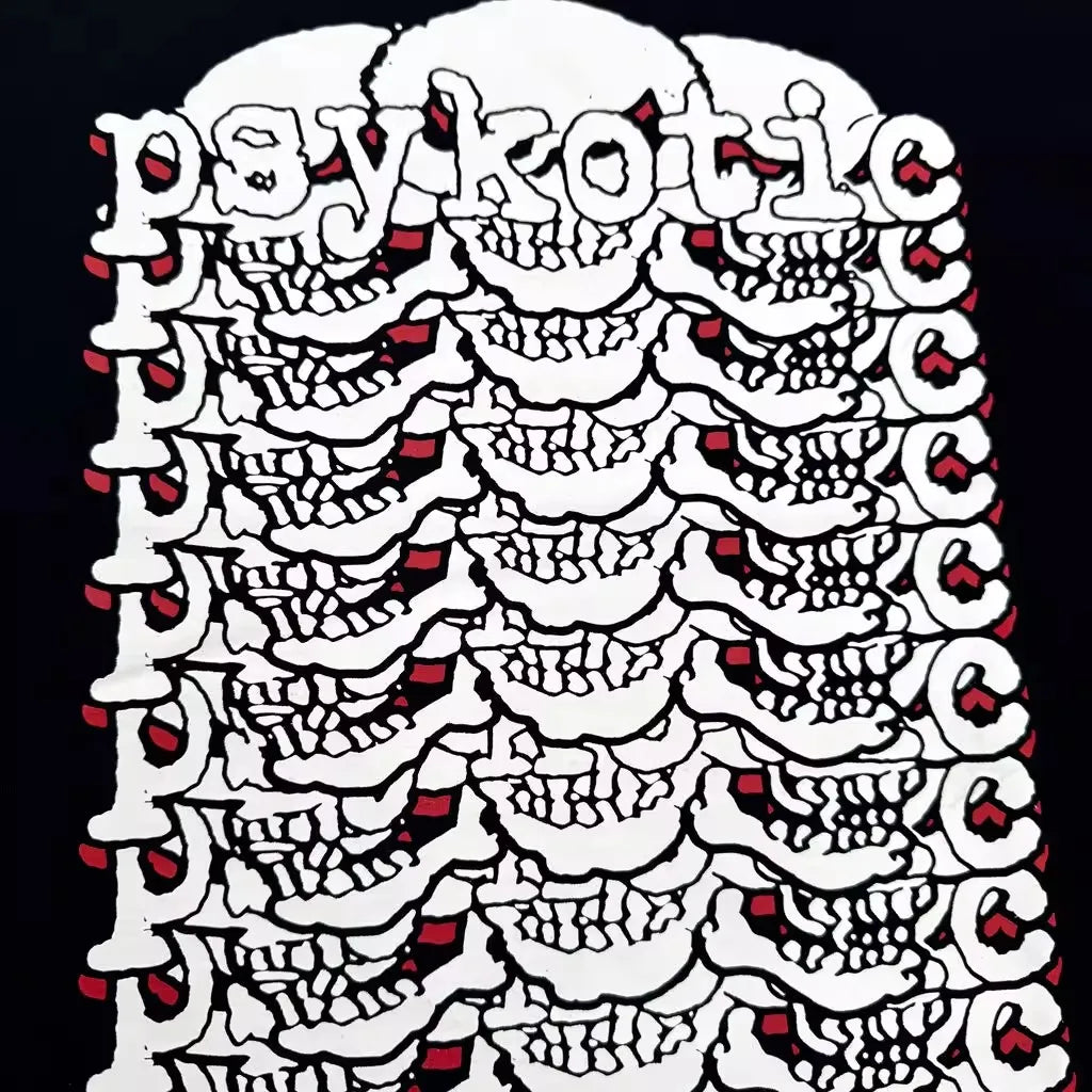 Black Skull Psykotic Mech Graphic Tee