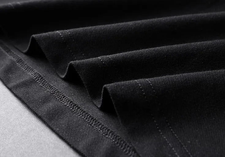 Charcoal Striped Collar Spider Polo Shirt