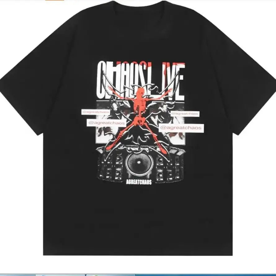 Black Skull Graphic Tee