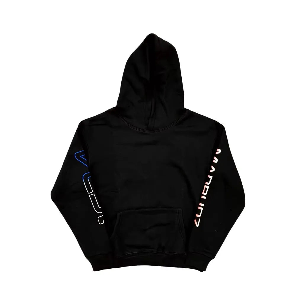 Black Ic34madbudz Djrenessy Graphic Hoodie