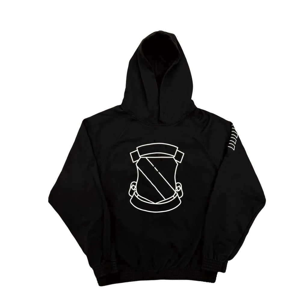 Charcoal Knight Graphic Zip Hoodie