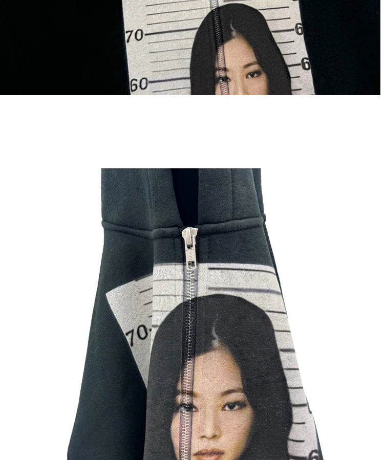 Black Vintage Graphic Hoodie