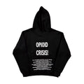 Black Antony Riddle Opioid Graphic Hoodie