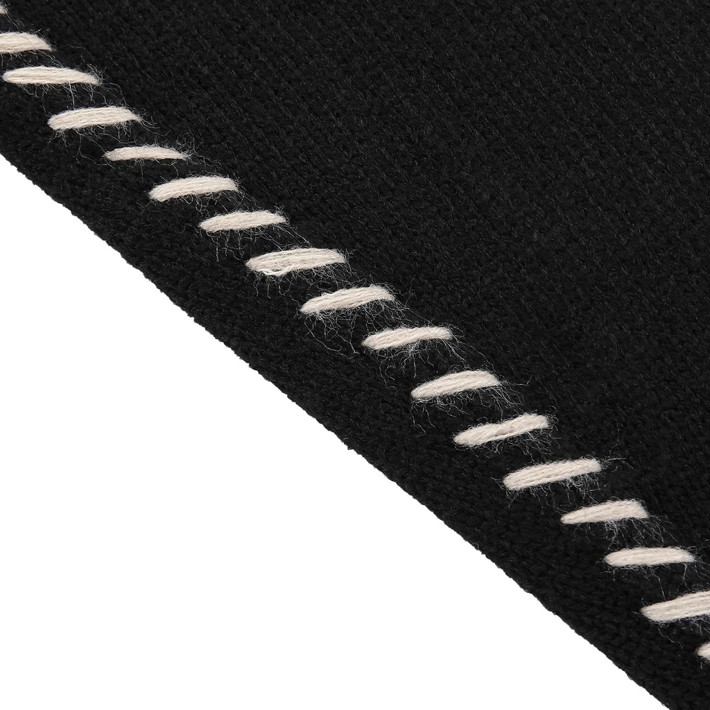 Sin Youth Black Knit Graphic Sweater