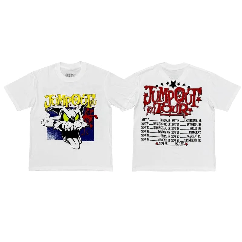 White Jumpout Graphic Tee