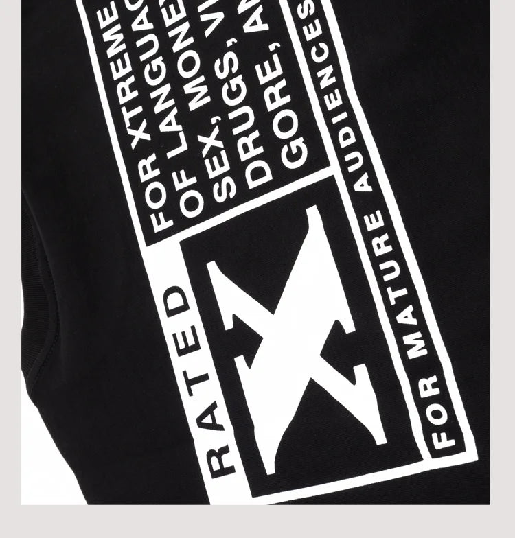 Black Rated Graphic Tee