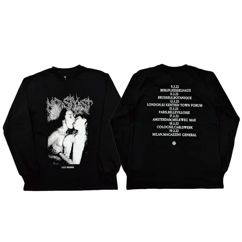 Black Statement Bold Illustration Graphic Tee