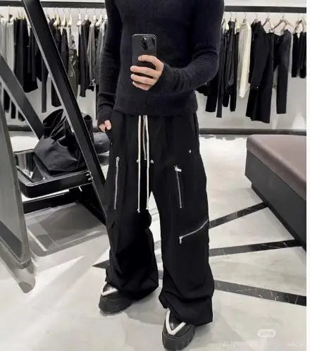 Black Straight-Leg Jeans