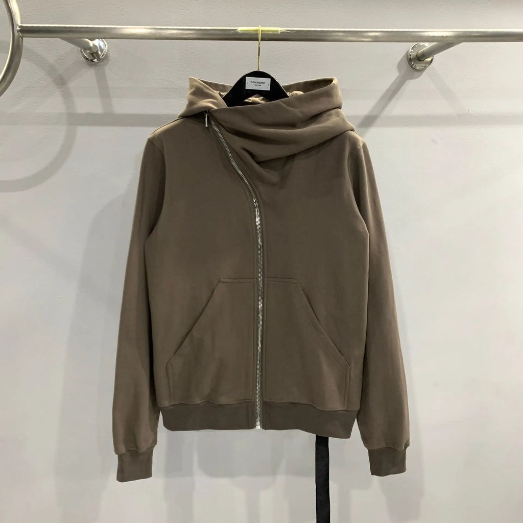 Beige Wizard Graphic Zip Hoodie