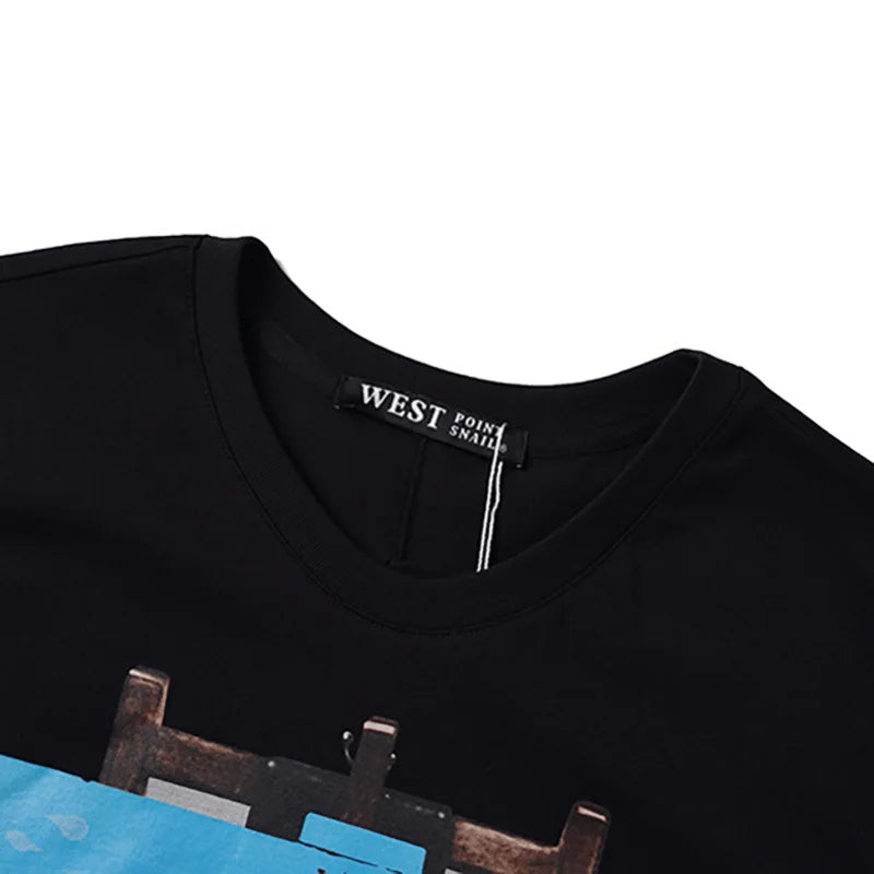 Black Jesus Cross Star Graphic Tank