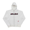 White Hot Euro Graphic Zip Hoodie