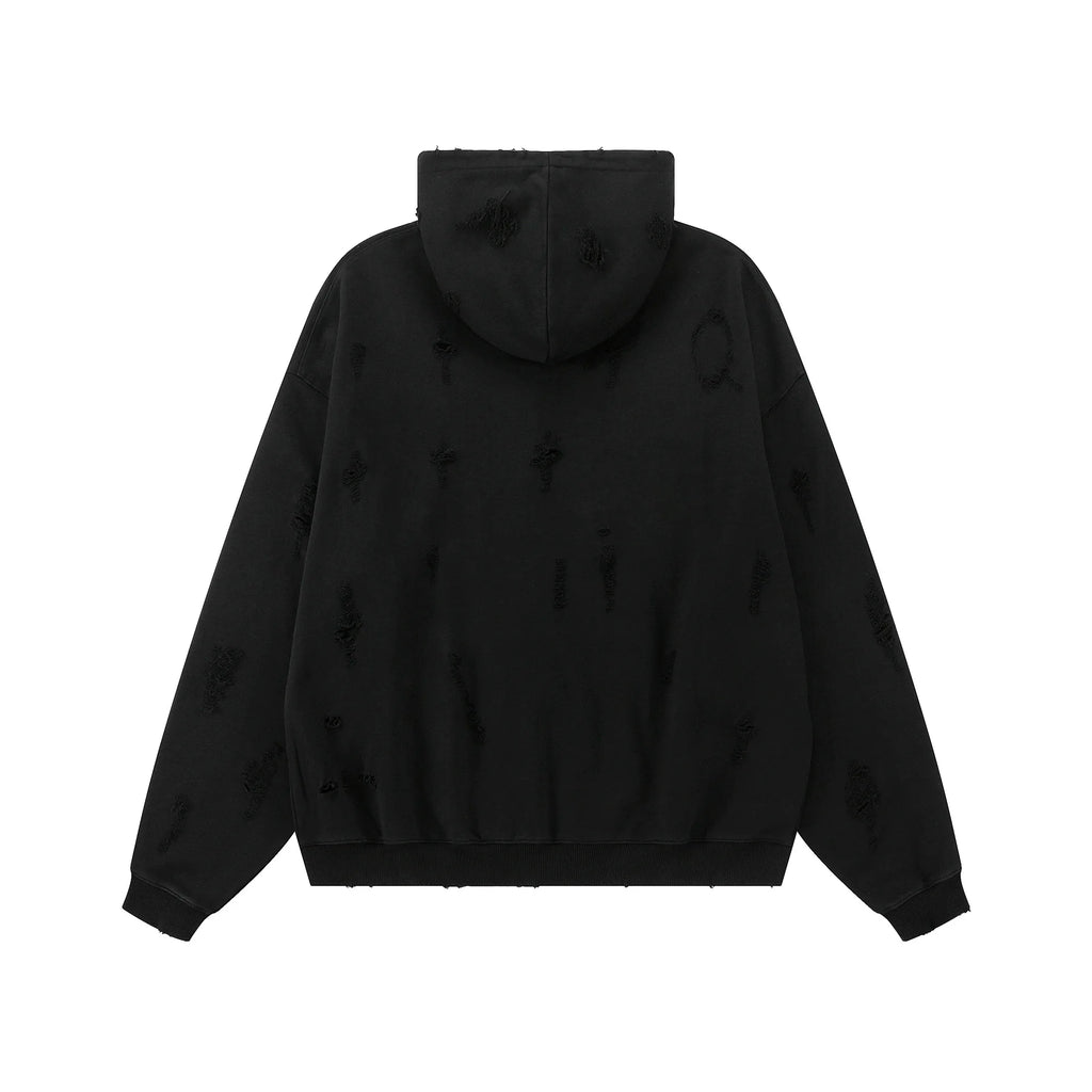 Black Wash Graphic Hoodie