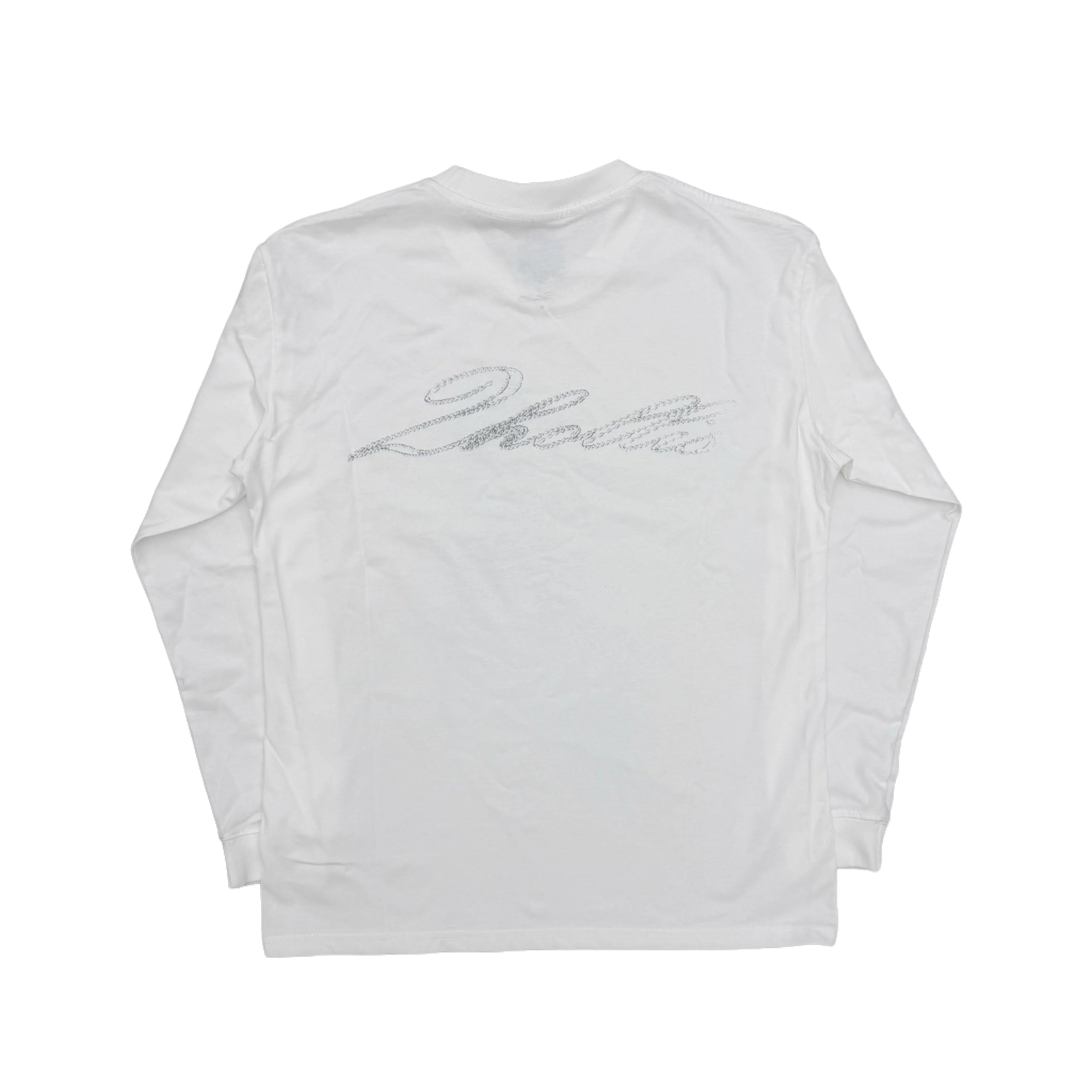 White Horse Sleeves Long-Sleeve Graphic Tee
