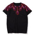 Black Peacock Feather Punk Graphic Tee