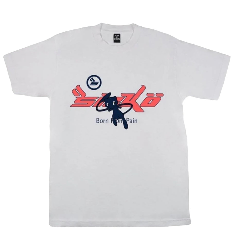 White Foaming Born Pain Graphic Tee