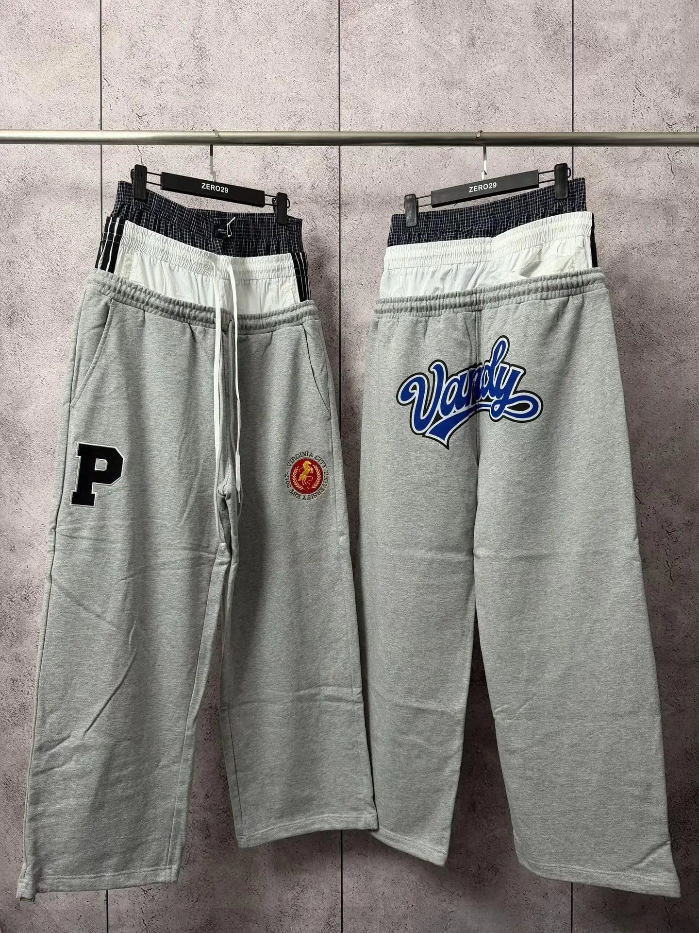 Gray Virginia Waists Paratrooper Cargo Pants