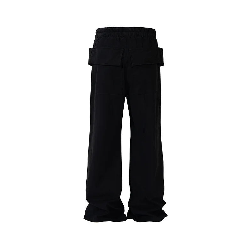 Black Tactical Bold Artwork Cargo Pants