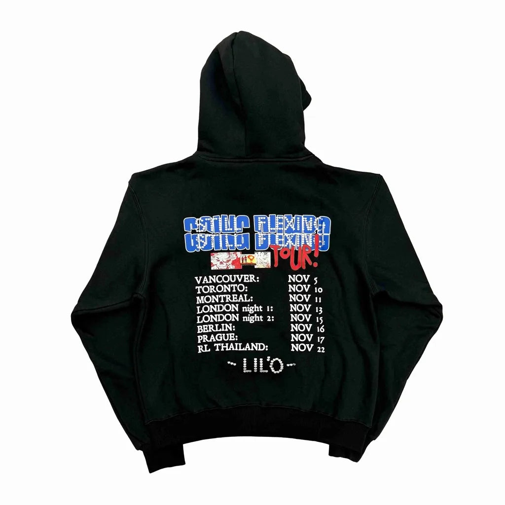 Black Skull Signed Graphic Hoodie