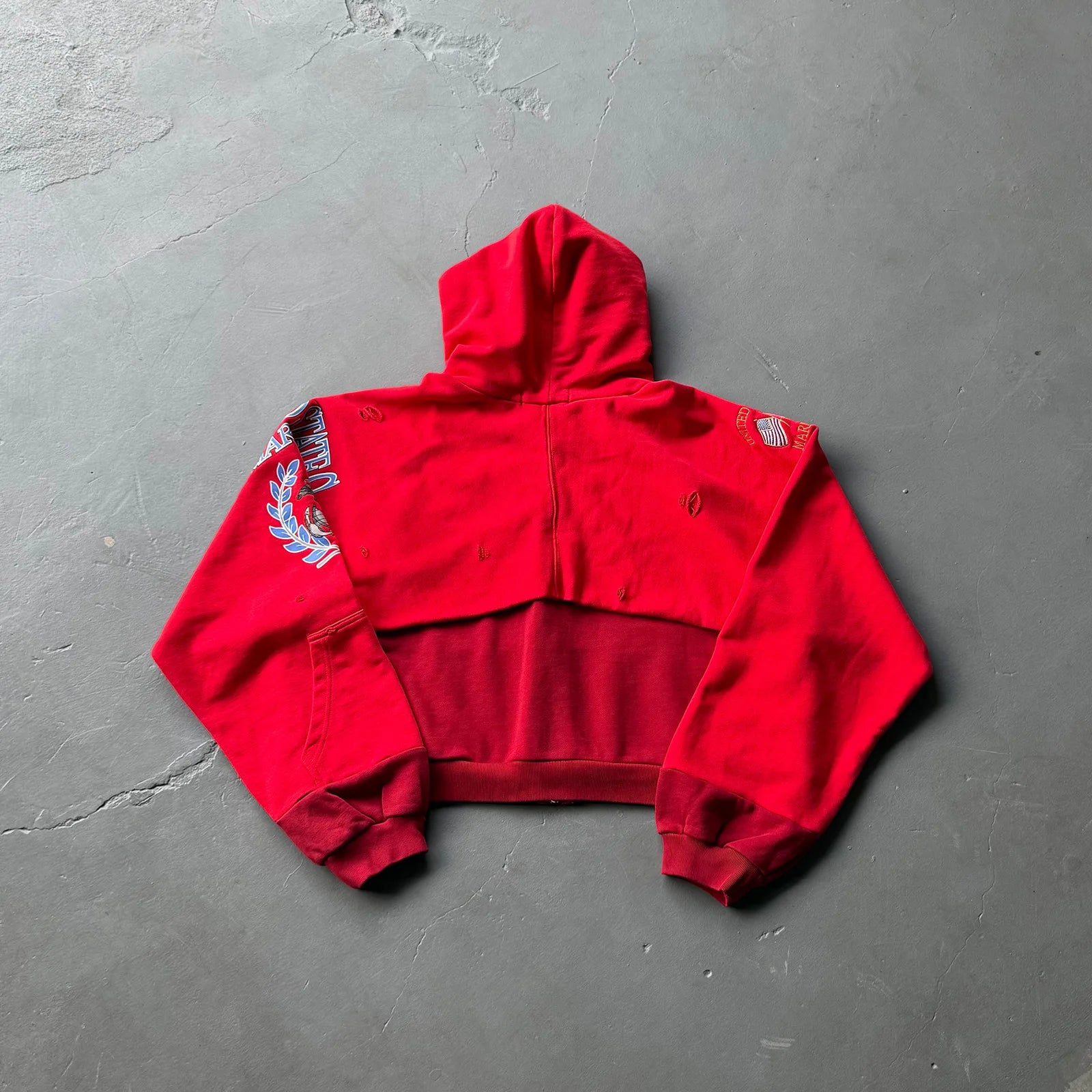 Red Marines Graphic Hoodie