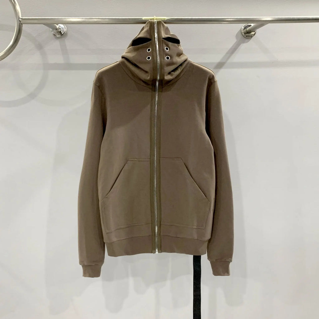 Black Four Graphic Zip Hoodie