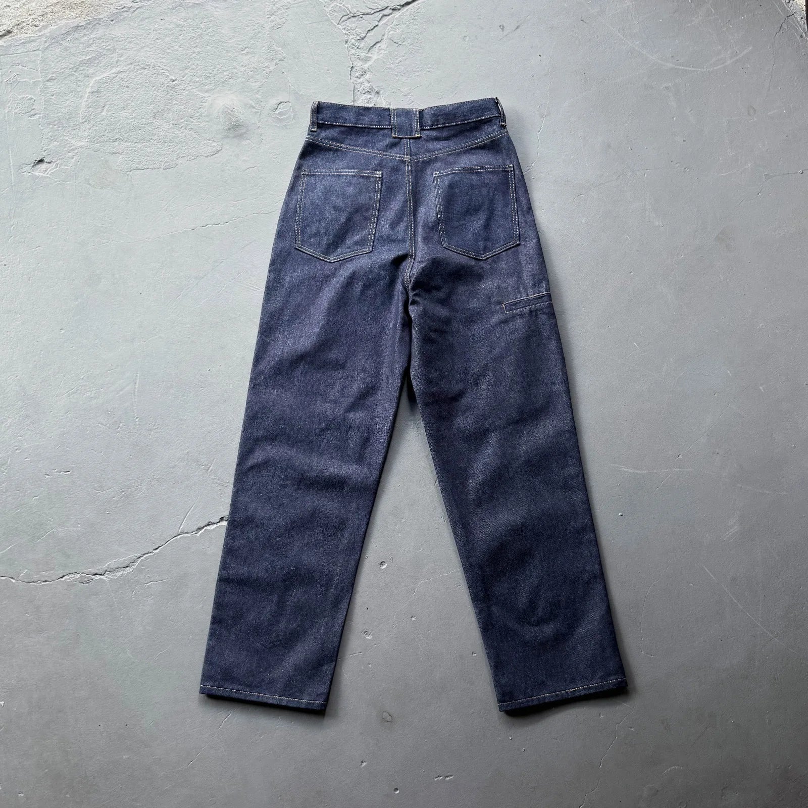 White Statement Straight-Leg Jeans