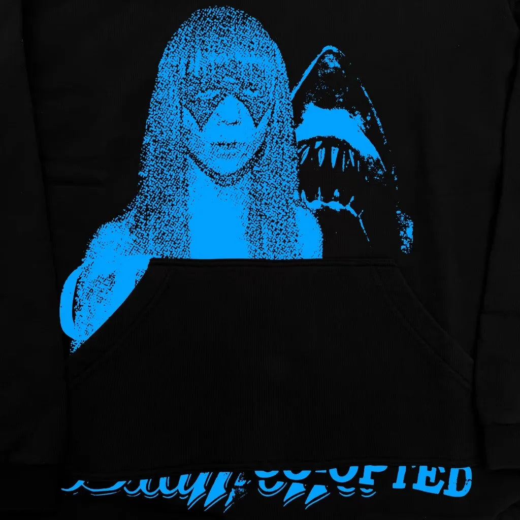 Black Raf Shark Consumed Graphic Hoodie