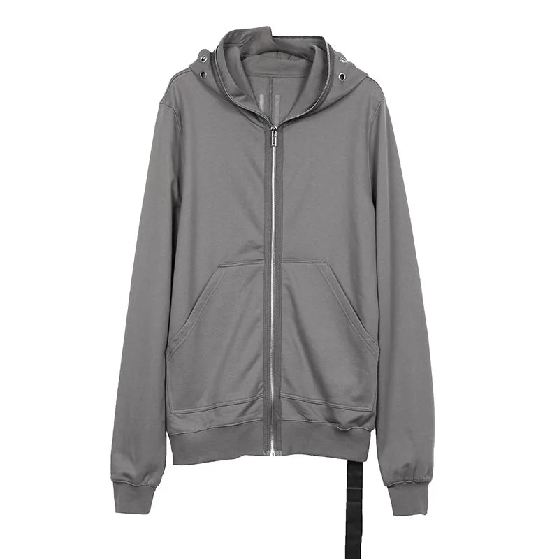 Black Four Graphic Zip Hoodie
