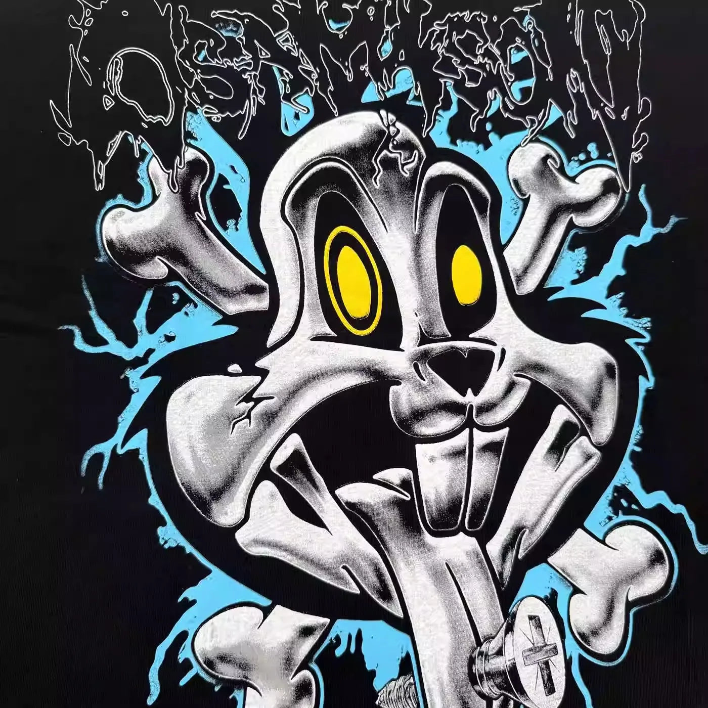 Black Jumpout Bunny Tooth Graphic Tee
