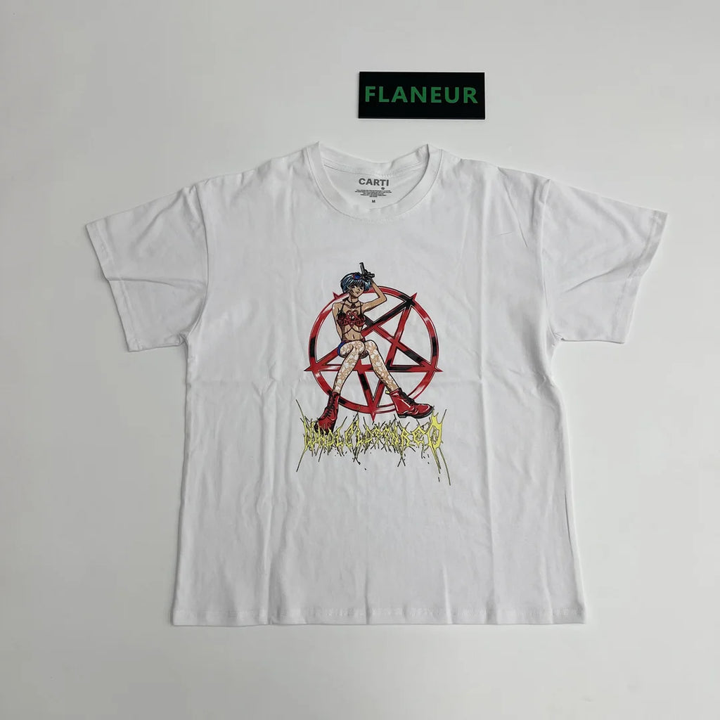 White Rolling Graphic Tee