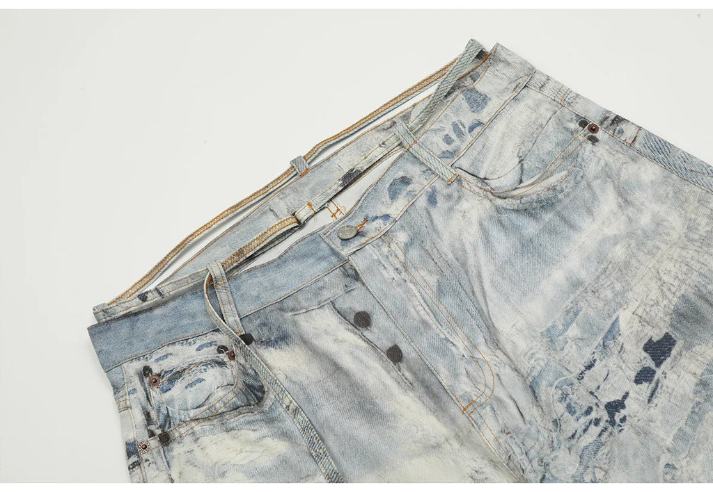 Beige Ink Anniversary Straight-Leg Jeans