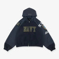 Navy Army Graphic Hoodie