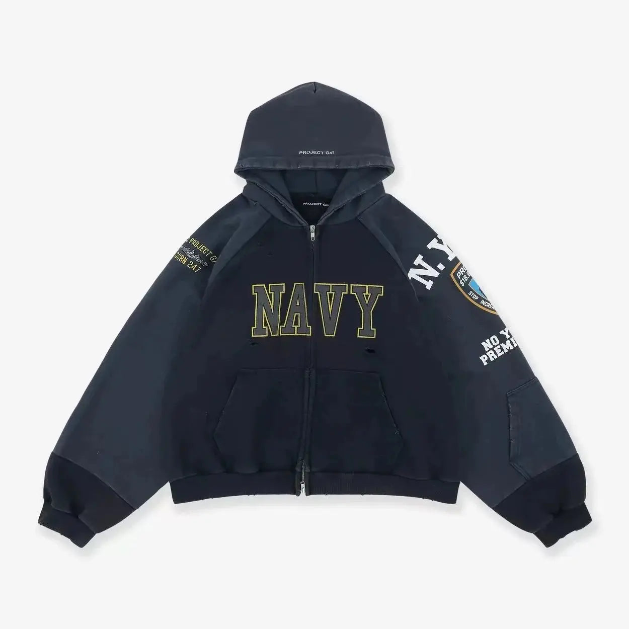 Navy Army Graphic Hoodie