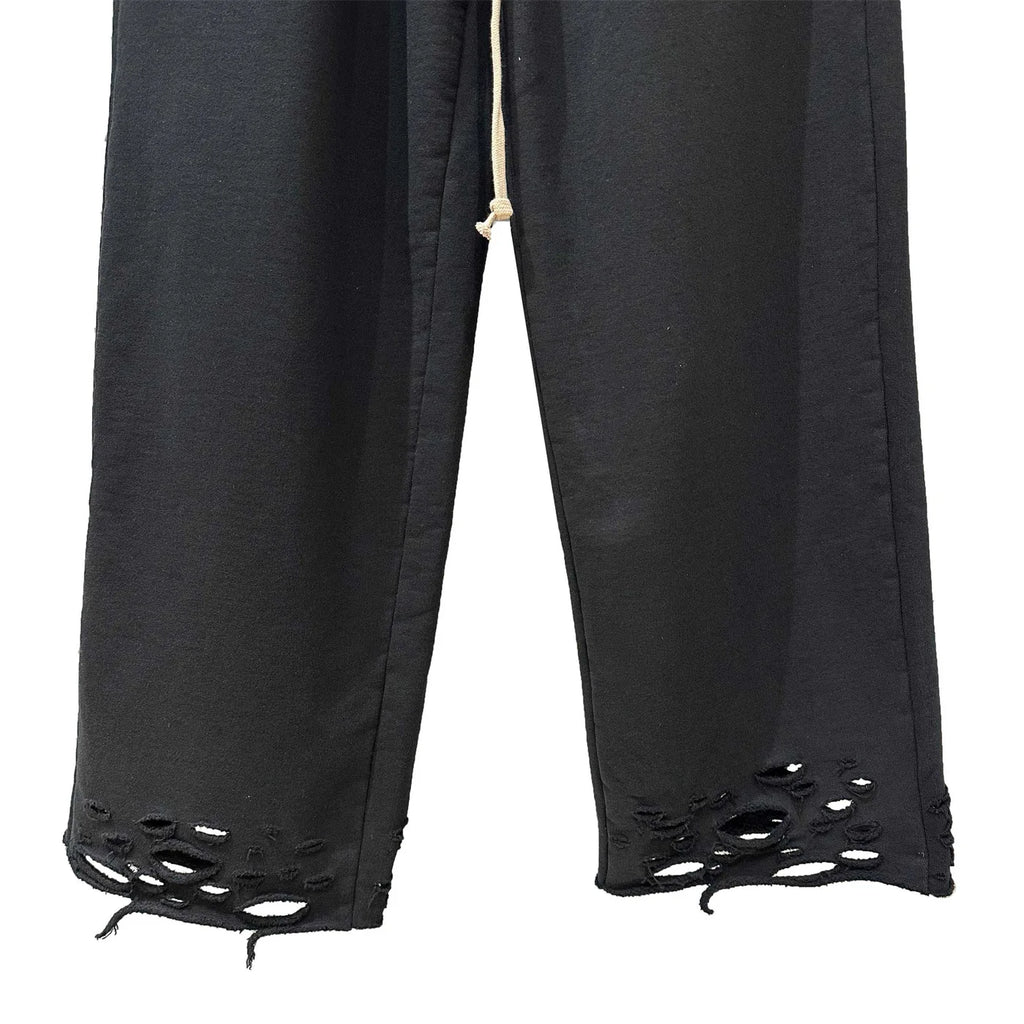 Black Tactical Bold Motif Cargo Pants